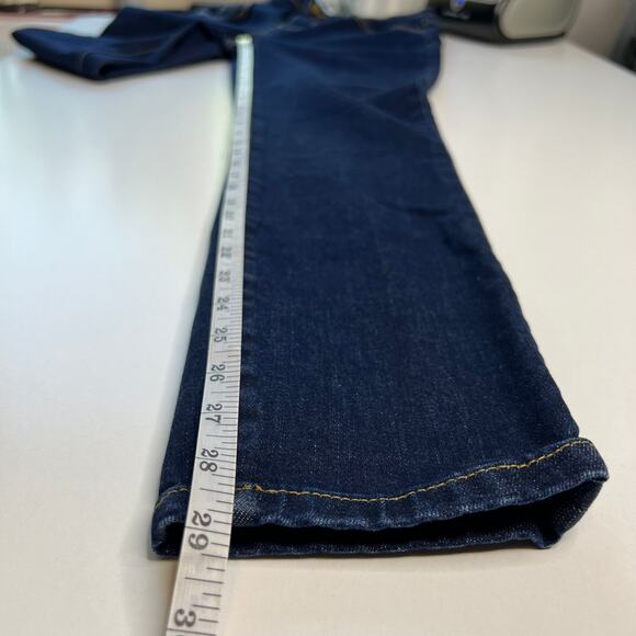 Draper James Women's Dark Wash Denim Mid-Rise Skinny Straight Leg Jeans Size 28 - Picture 8 of 14
